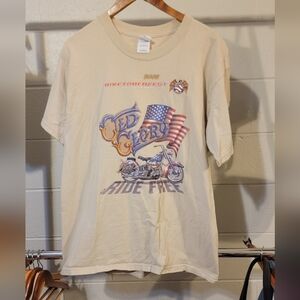 2002 Biketoberfest "Old Glory" Americana Shirt Vintage